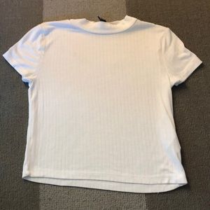 high neck white t shirt!